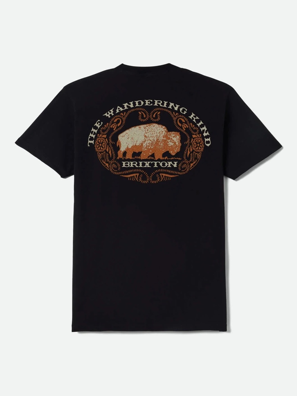 NWOT Brixton Coba Graphic T Shirt "The Wandering Kind" Black Size XXL